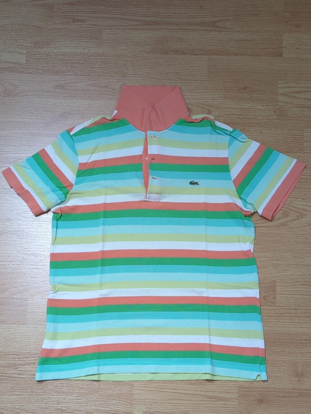 Lacoste Mens Striped Polo Size 4